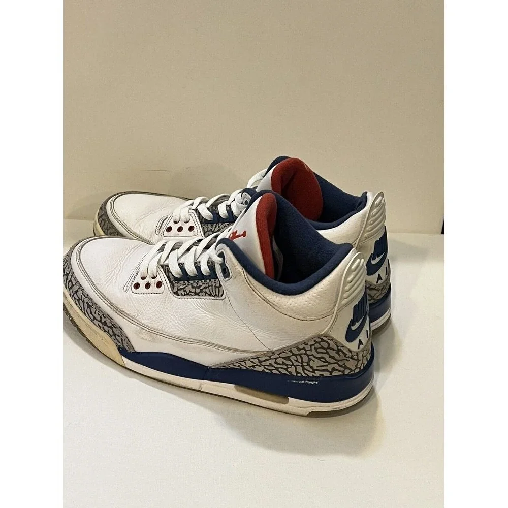 Jordan 3 Retro True Blue‎ Mens 8.5 White OG Nike Air Basketball Streetwear Retro
